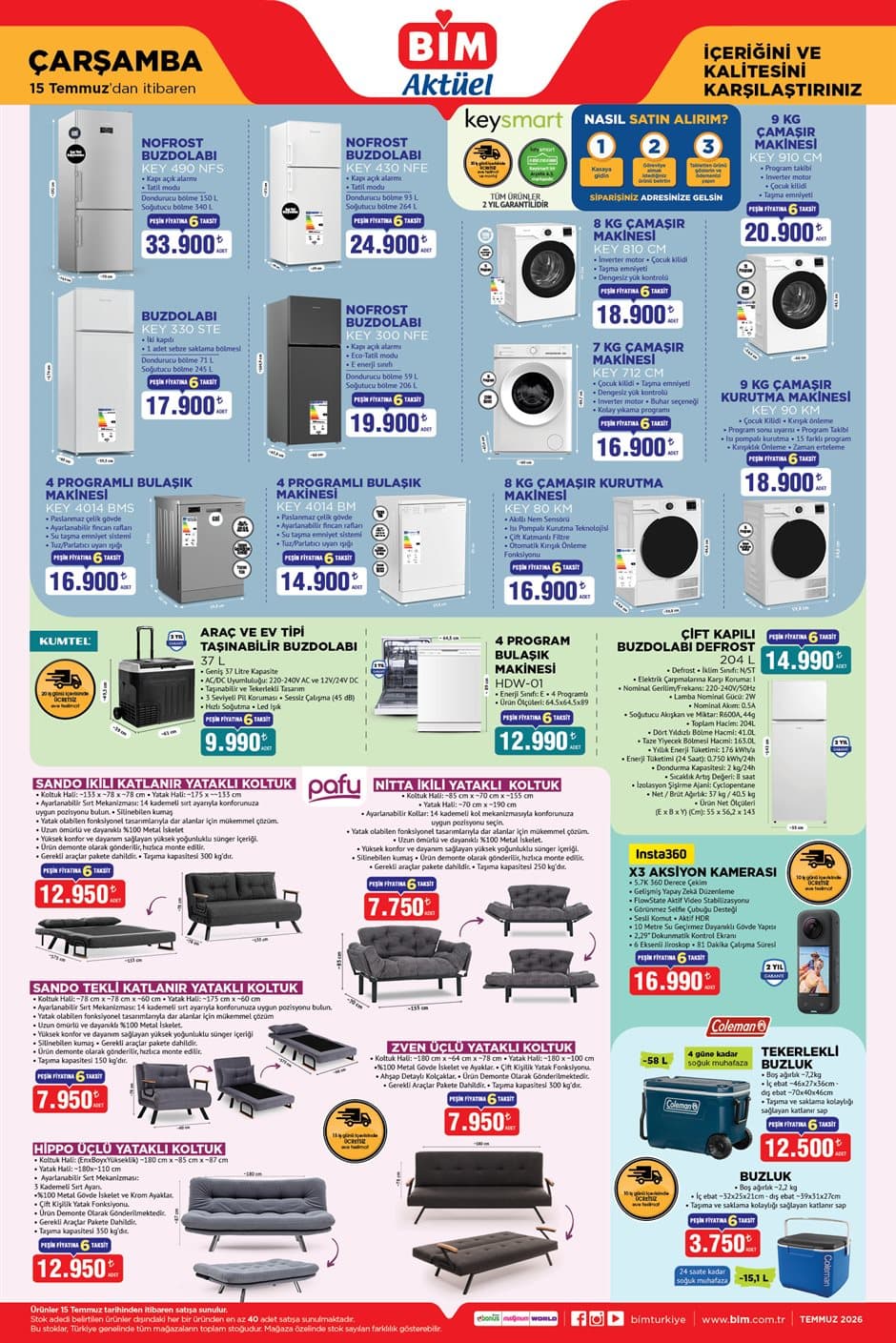 2 PROGRAMLI BULAŞIK MAKİNESİ