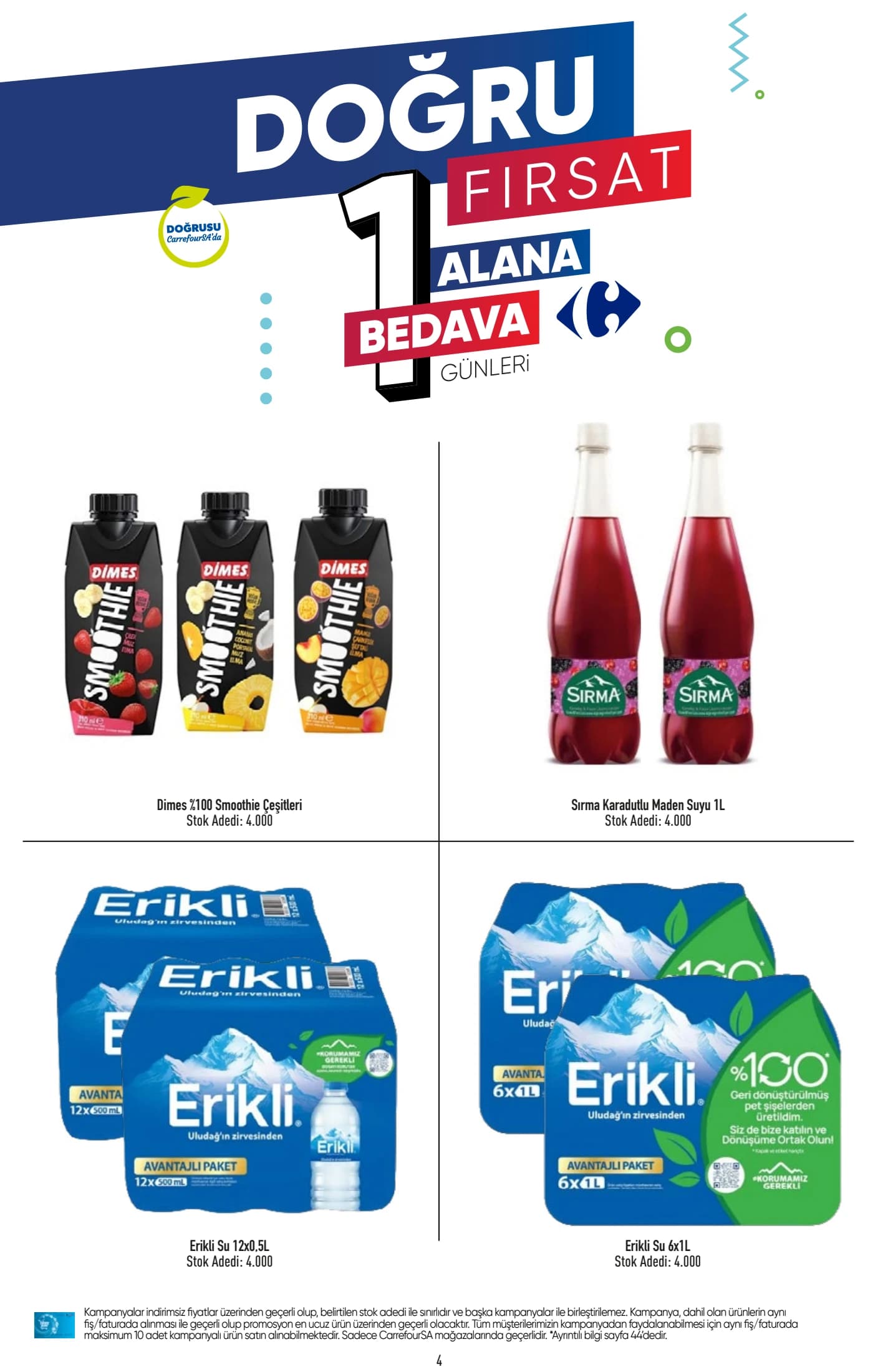 Erikli Su 6x1L