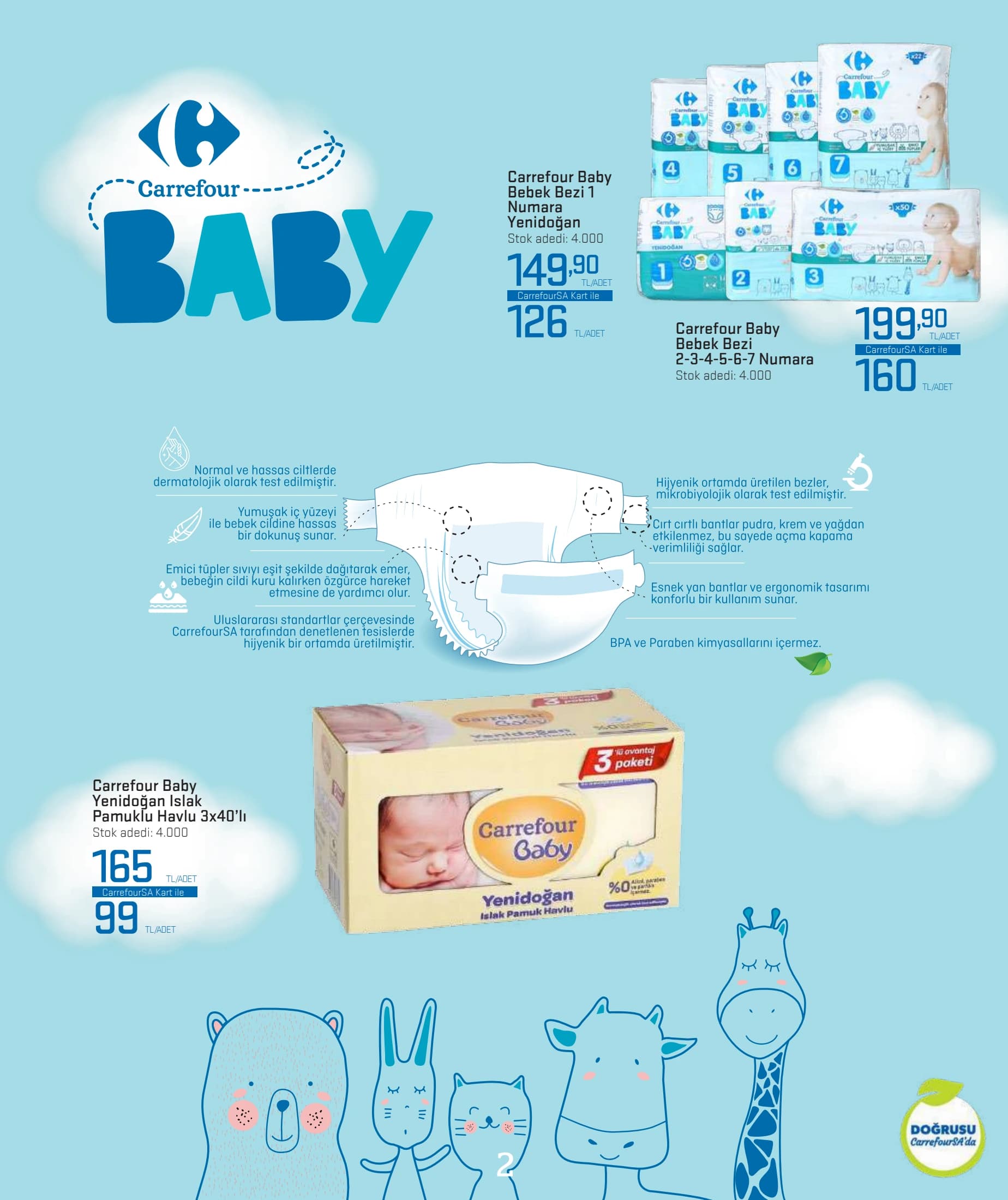 Carrefour Baby Bebek Bezi Numara Yenidoğan