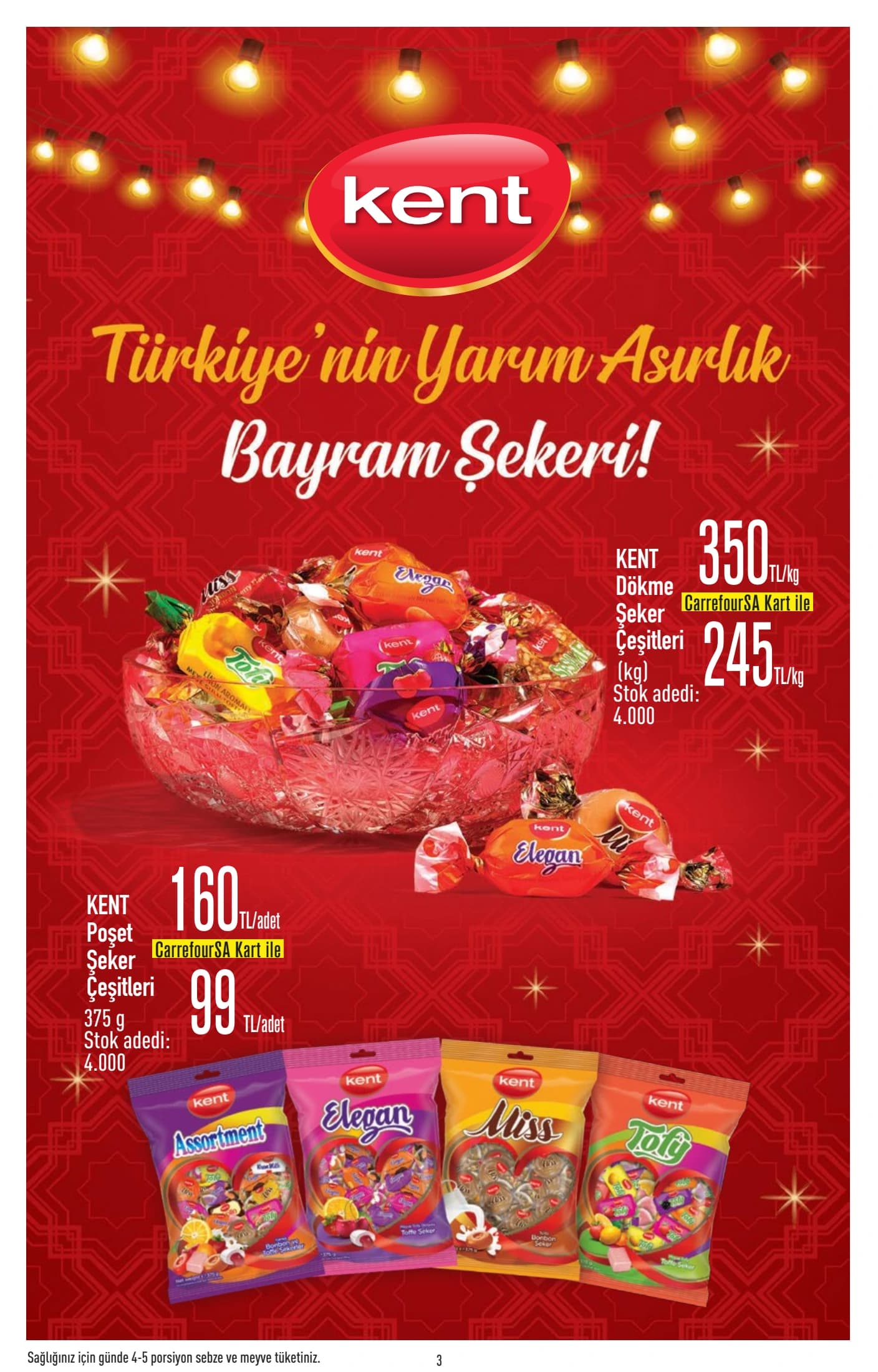 Kent Dökme Şeker Çeşitleri (Kg)