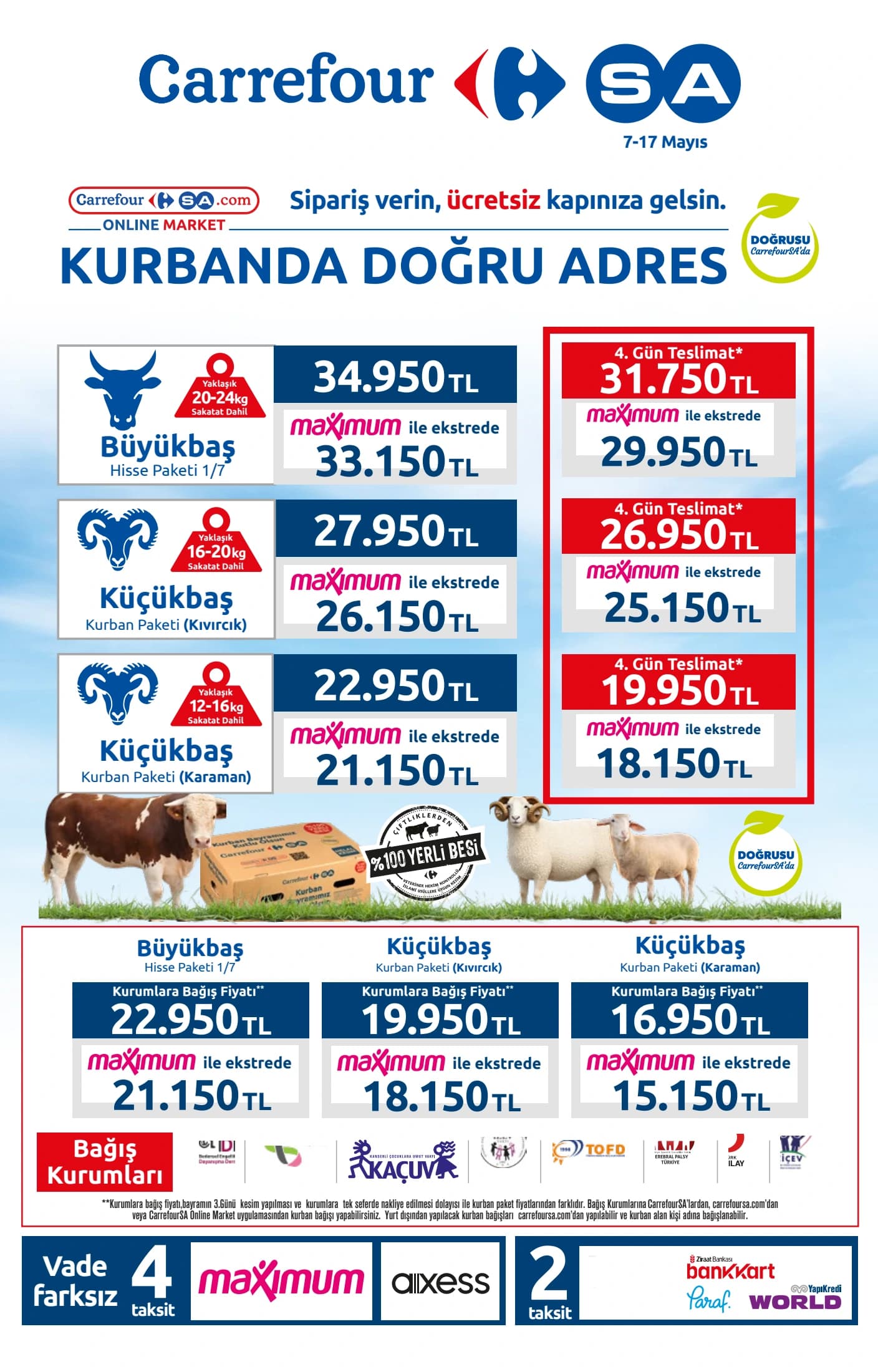 Büyükbaş Kurban Paketi (Et): 1/7